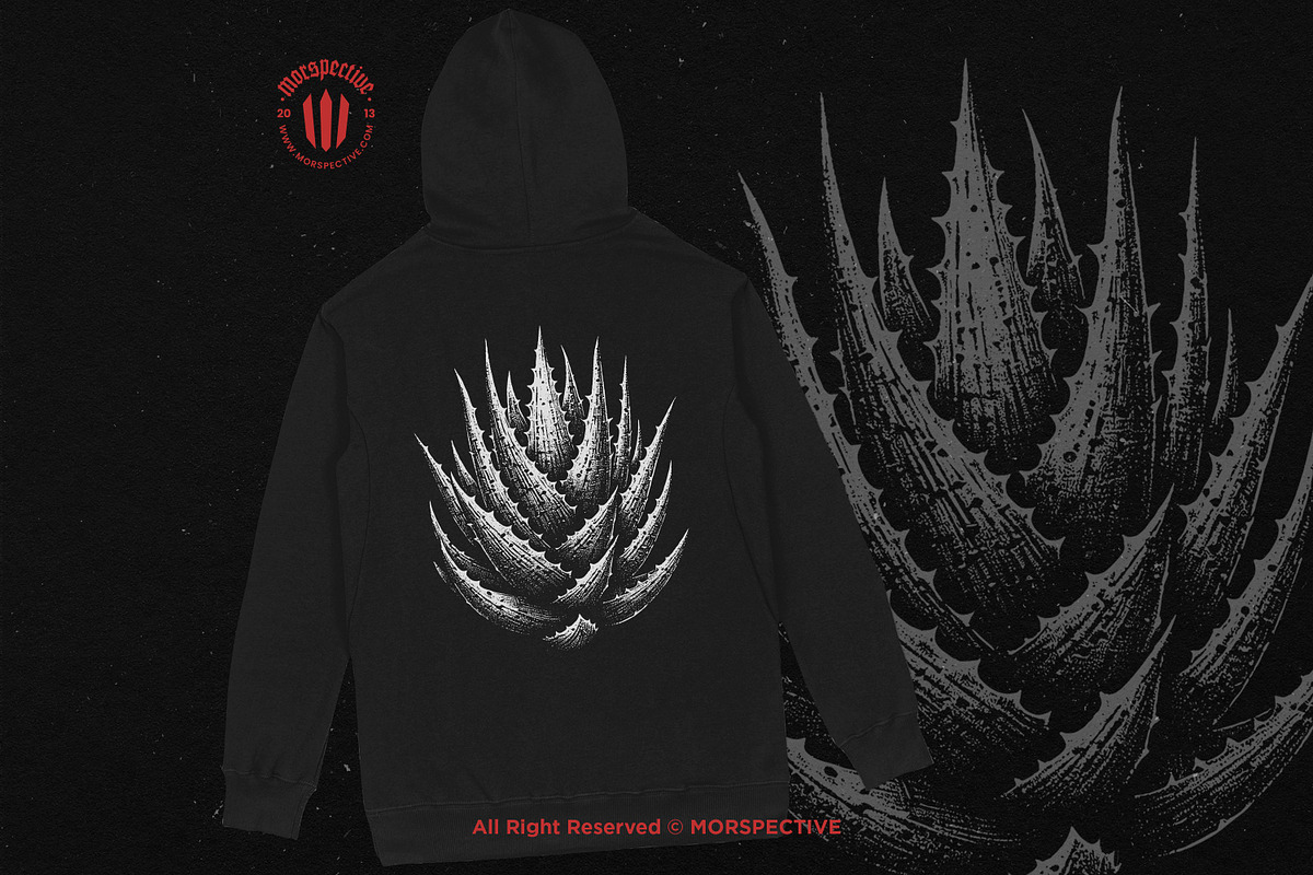 10 Bundle Dark Art Aloe Vera Cactus, an Illustration by Morspective (Photo 4 of 7)