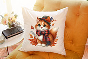 Watercolor Plaid Autumn Clipart, an Illustration by Sublimation Artist (Thumbnail 6 of 6)