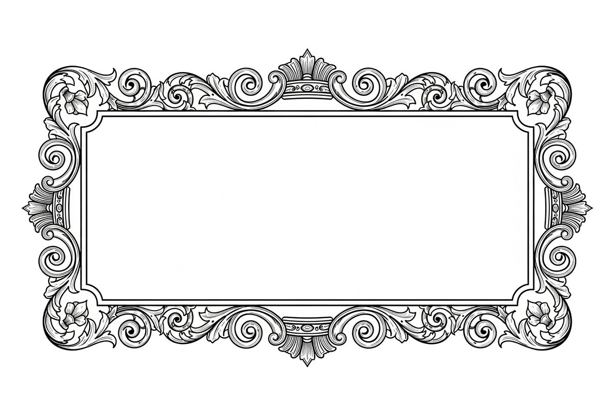 Vintage Rectangle Frame SVG Bundle, an Illustration by Designs_River (Photo 31 of 31)