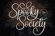 Spooky Society | Script Font, a Handwritten Font by Scratchones (Thumbnail 1 of 9)