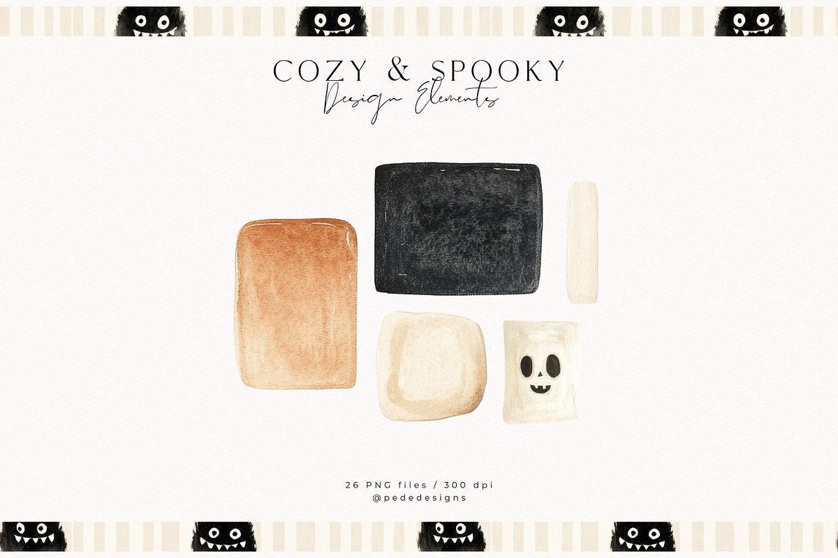 Cozy & Spooky Collection, a Seasonal Illustration by PeDe Designs (Photo 27 of 30)