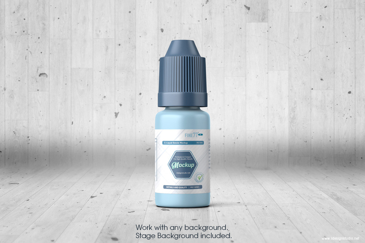 E-liquid Bottle Mockup, a Packaging Mockup by idesignstudio (Photo 6 of 6)