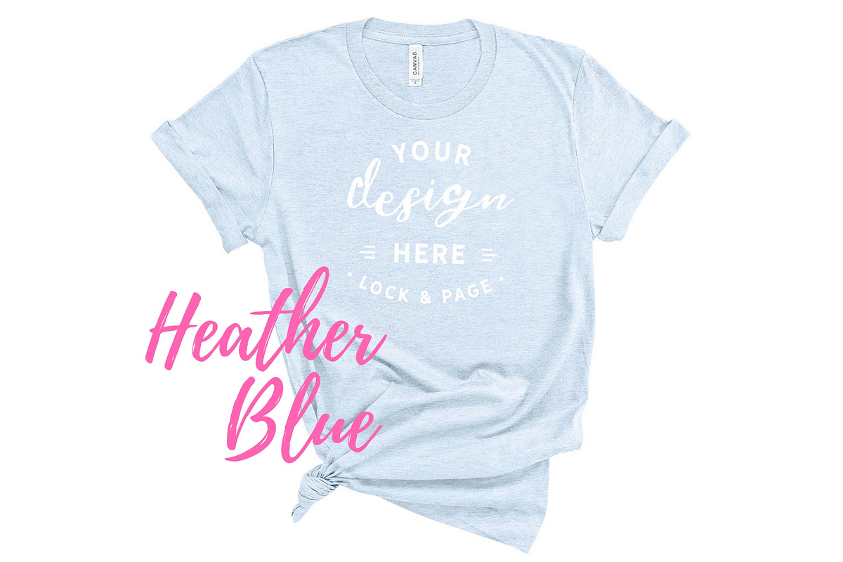 Bella Canvas TShirt Mockups On White, a Shirt Mockup by lock and page (Photo 48 of 92)