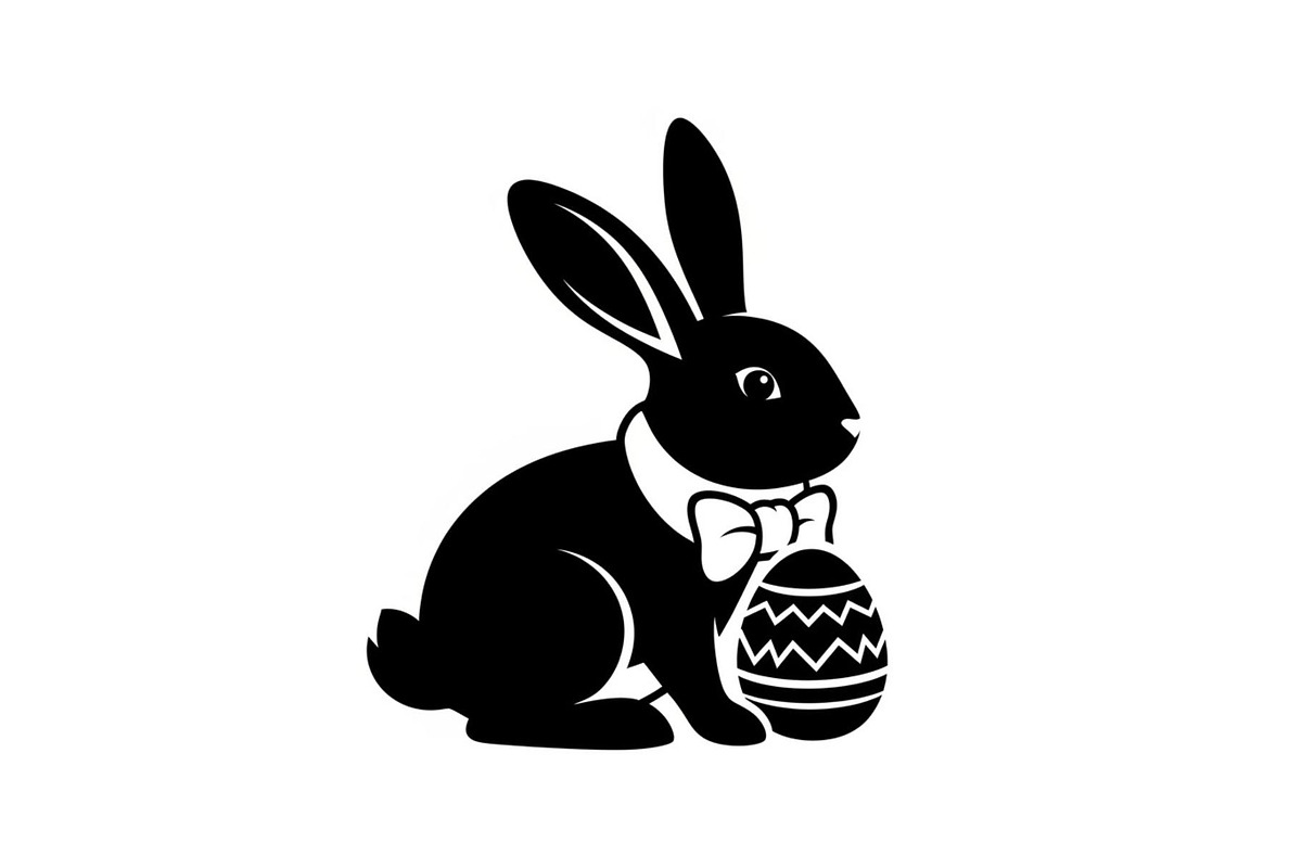 Cute Easter Bunny Silhouette bundle, an Illustration by Artivon (Photo 8 of 51)