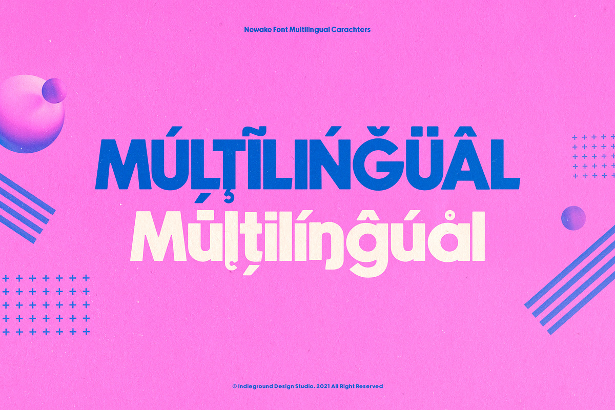 Newake Font, a Sans Serif Font by Indieground Design Inc. (Photo 8 of 8)