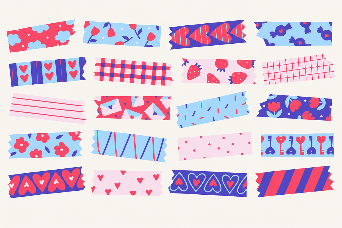Notes & Washi Tape Illustrations, an Education Illustration by Anna Studio (Photo 8 of 11)