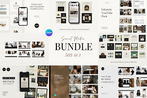 SOCIAL MEDIA BUNDLE CANVA TEMPLATES