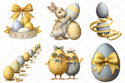Whimsical Easter Clipart, an Illustration by Black Bird Studio (Thumbnail 2 of 5)