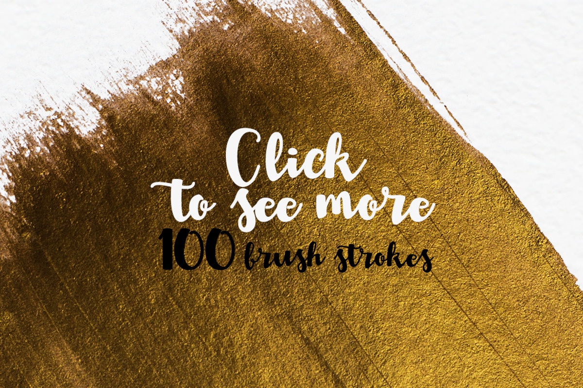 100 Brush Strokes: Gold&Black, an Object Graphic by Anna Faun (Photo 2 of 3)