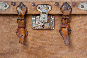 Old travelling trunk