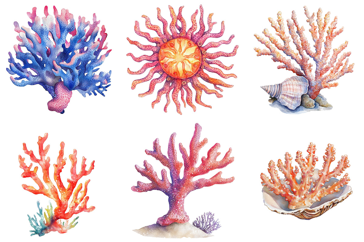 Coral Reef Clipart Bundle, an Illustration by Pixels.Craft (Photo 7 of 8)