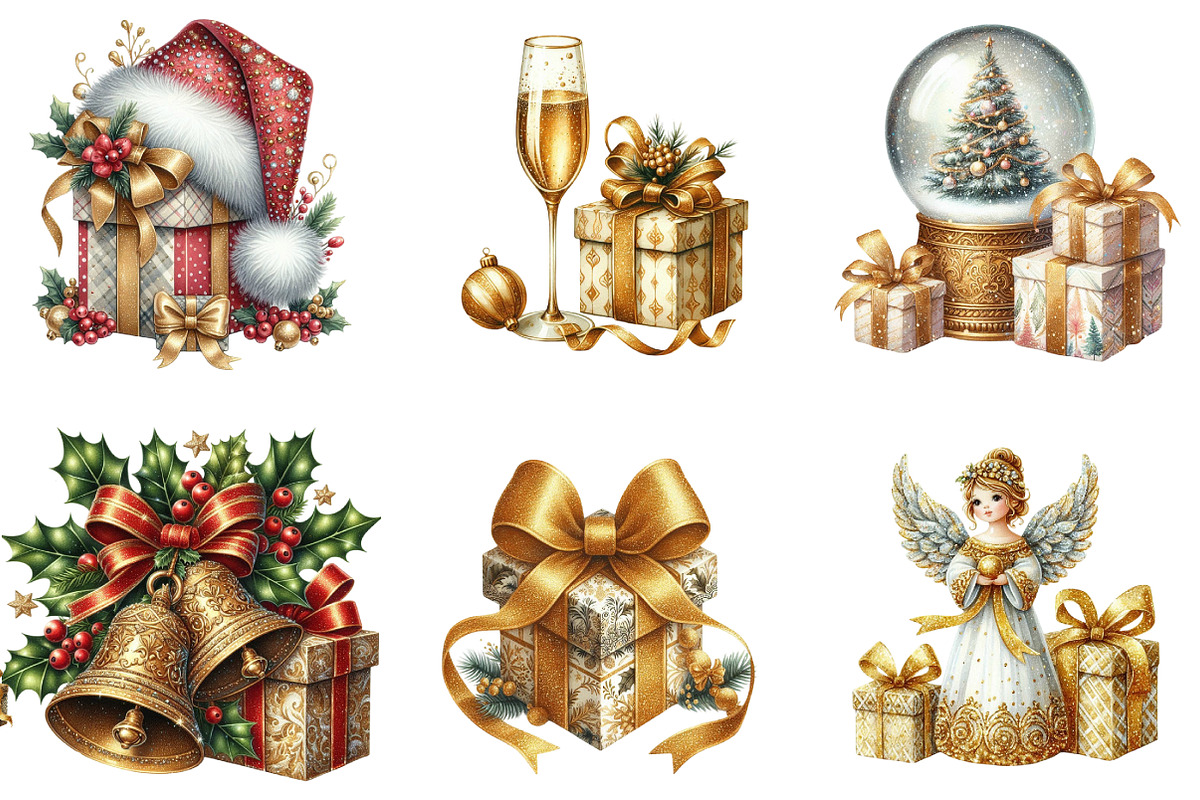 Glitter Christmas Sublimation, an Illustration by DreamArtGraphic (Photo 2 of 5)