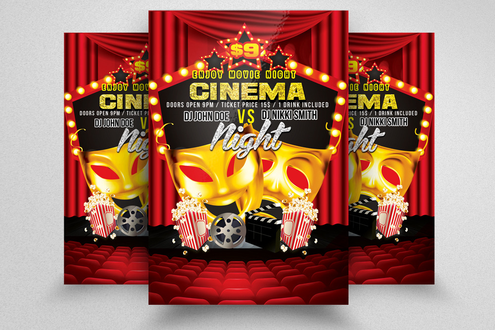 Comedy Show Theater Flyer Templates 