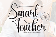 Smart Teacher | Script Font, a Handwritten Font by Scratchones (Thumbnail 1 of 9)