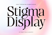 Stigma Display, a Serif Font by Kenzvalley (Thumbnail 1 of 8)