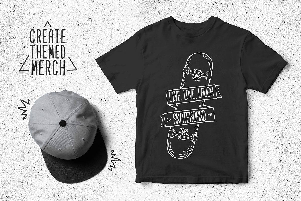 Set of Skateboarding line logo, a Branding & Logo Template by Uniyok (Photo 3 of 7)