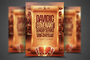 Davidic Covenant Church Flyer Templa
