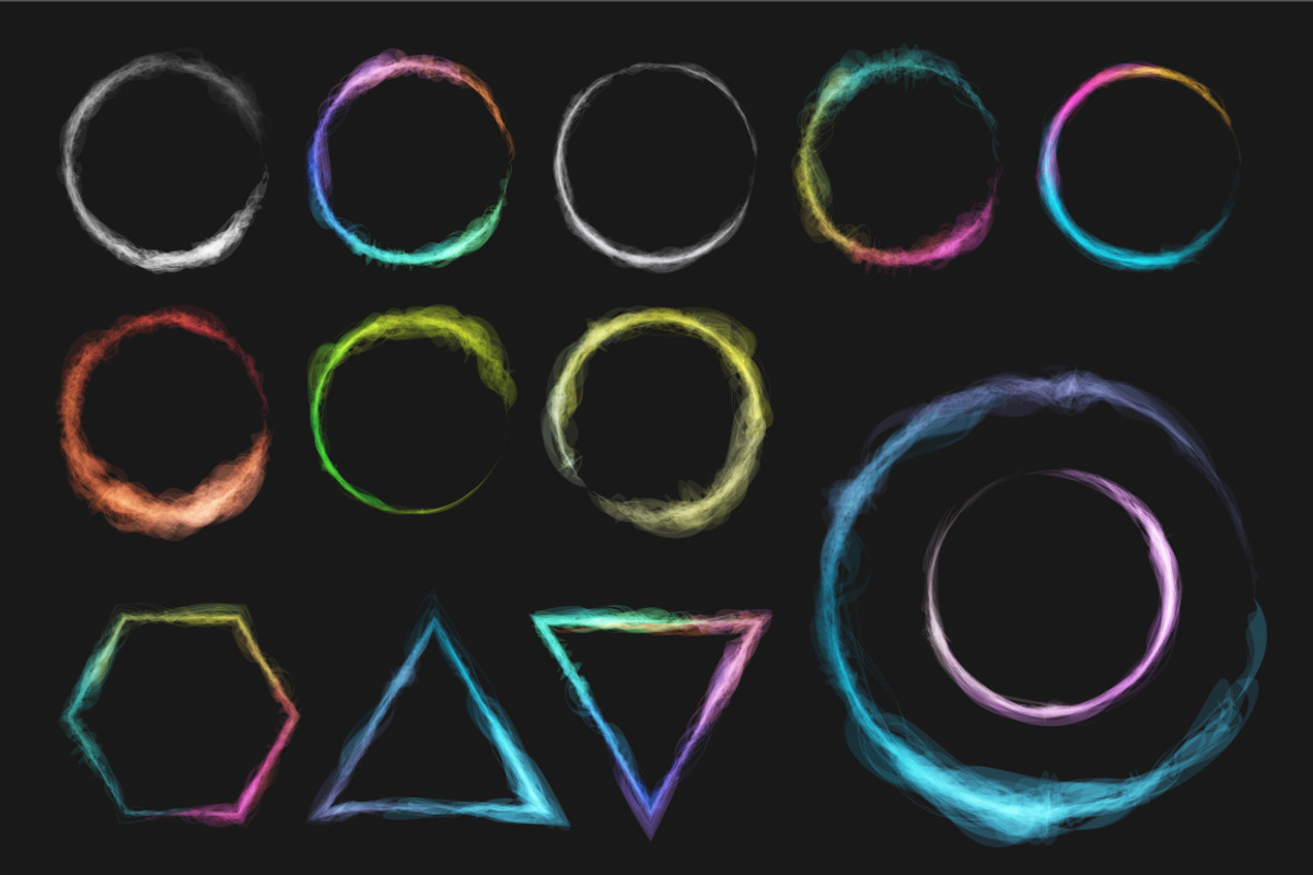 Illustrator Glow Brush Set preview 2