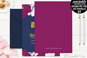Navy and Gold Bridal Shower Invite, an Invitation Template by Blush Roses Print (Thumbnail 2 of 2)