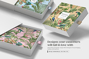 Vintage Wild Parrot Seamless Pattern, a Wallpaper Graphic by Yello_illustration (Thumbnail 14 of 14)