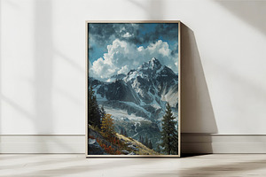 Realistic Nature Landscape Painting, a Wallpaper Graphic by Hamza067