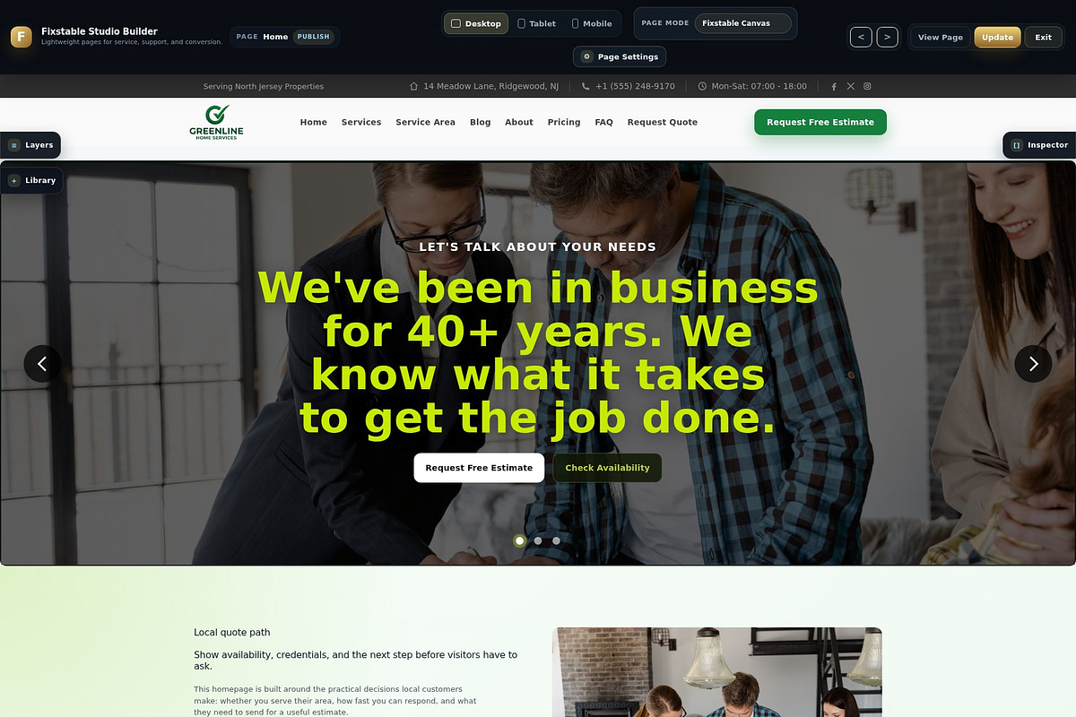 Greenline Services WordPress Kit, a WordPress Template by Fixstable Studio (Photo 13 of 15)