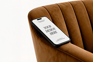 Phone Mockup Minimalist Velvety 16:9, an iPhone Mockup by rodrigofkaminski