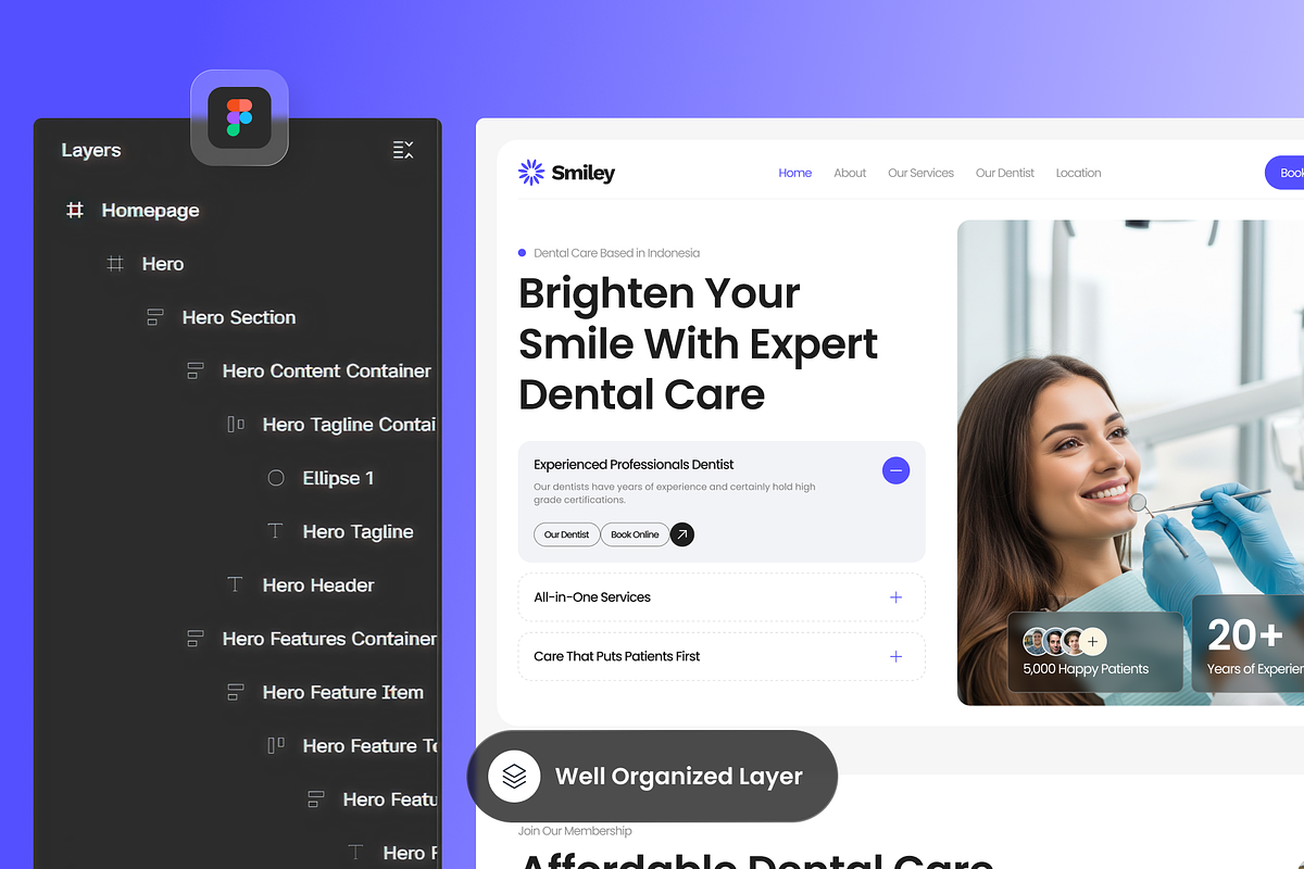 Smiley - Dental Clinic Landing Page preview 2