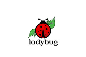 Flying Red Lady Bug Logo Design, a Branding & Logo Template by AlvinStd