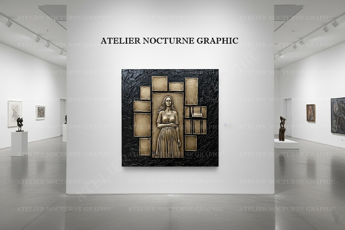 10 Bas-Relief Figures Gold & Silver, a Texture Graphic by Atelier Nocturne Graphic (Photo 2 of 4)