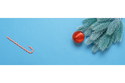 Christmas border. Fir tree branch, a Holiday Photo by Yulia71