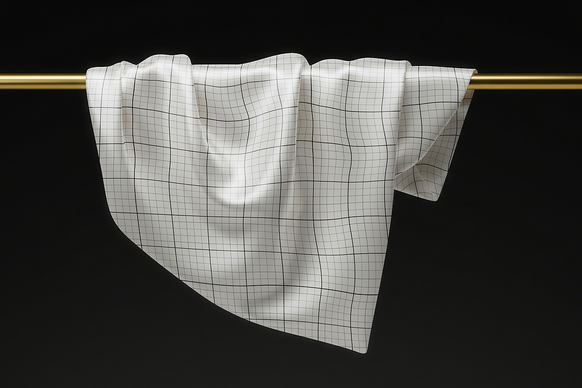 Elegant Silk Scarf Gold Bar Mockup, an Apparel Mockup by Luuqas Design (Photo 1 of 3)