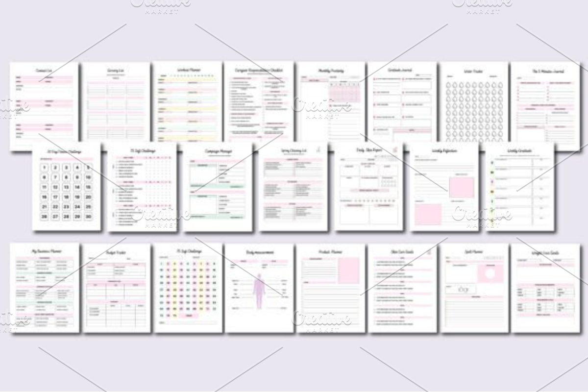 50 Editable Canva Planners Template, a Social Media Template by Ink Gallery (Photo 3 of 4)