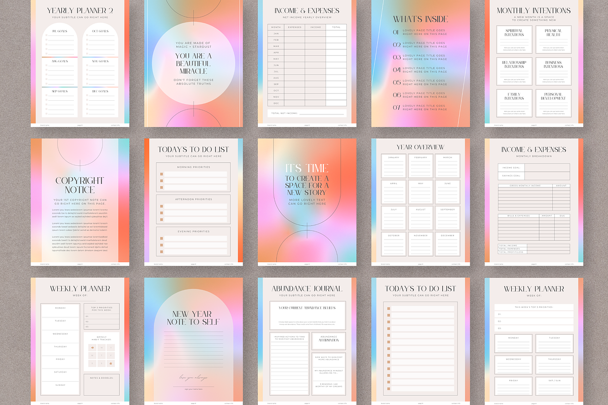 2026 Journal Planner Canva Template, a Magazine Template by Studio Soluna (Photo 8 of 14)