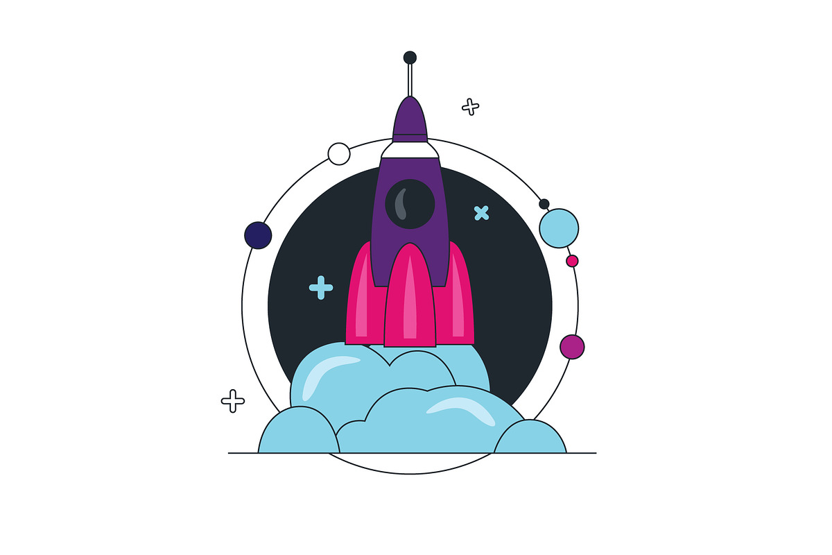 Line space icon set and pattern, an Outline Icon by narinadraban (Photo 6 of 6)