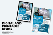 Online Class Flyer Template, a Flyer Template by ResumeFabs (Thumbnail 3 of 3)