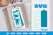 Sea Animals Bookmark Paper Cut, an Animal Illustration by OTVEY DESIGN (Thumbnail 6 of 13)