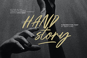 Handstory - Handwritten Font, a Script Font by Sarid Ezra (Thumbnail 1 of 12)