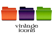 Vintage Folder Icons, an Icon by Marmalade Moon (Thumbnail 1 of 2)
