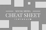 Social Media Cheat Sheet, a Social Media Template by Web Donut (Thumbnail 1 of 7)