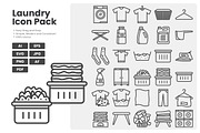 Laundry Icon Pack, an Outline Icon by erifqizeicon (Thumbnail 4 of 4)