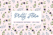 Botanical watercolor floral patterns, a Texture Illustration by alenaganzhela (Thumbnail 8 of 8)