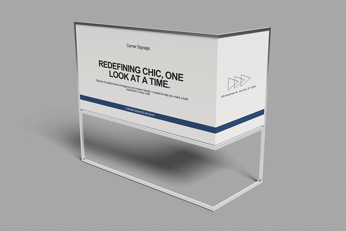 Corner Signage Mockup, a Product Mockup by swsi-studio (Photo 3 of 5)
