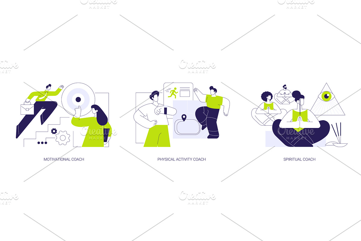 Life coach isolated cartoon vector, a Finance Illustration by Visual Generation