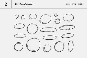 134 Scribbles & Circles & Underlines