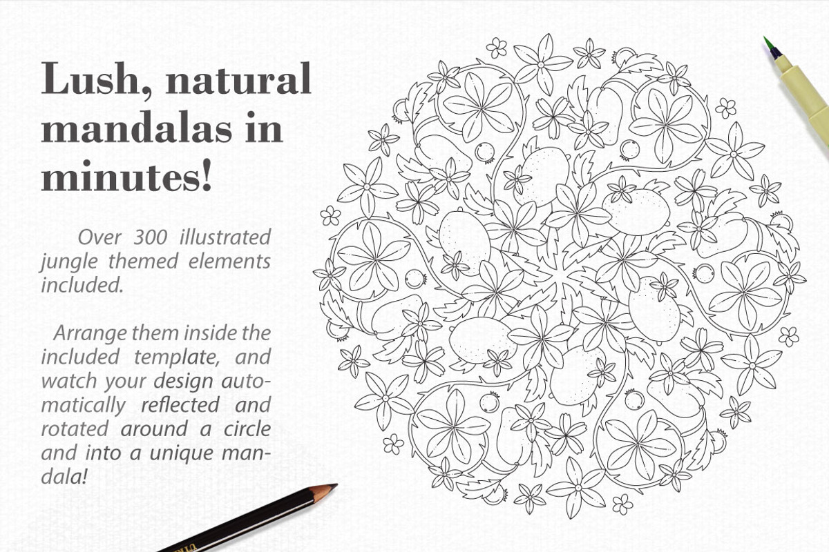 Mandala Creator Jungle Edition, a Plug-in Add-On by Drifter Studio (Photo 5 of 7)