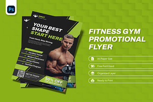 Fitness Gym Promotional Flyer, a Flyer Template by Antstheme