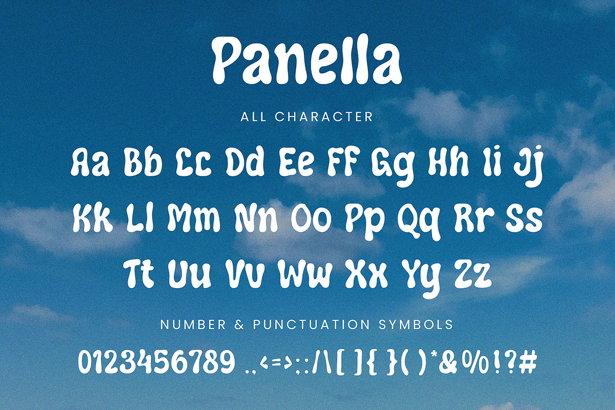 Panella - Groovy Display Font, a Script Font by AQR Studio (Photo 8 of 9)