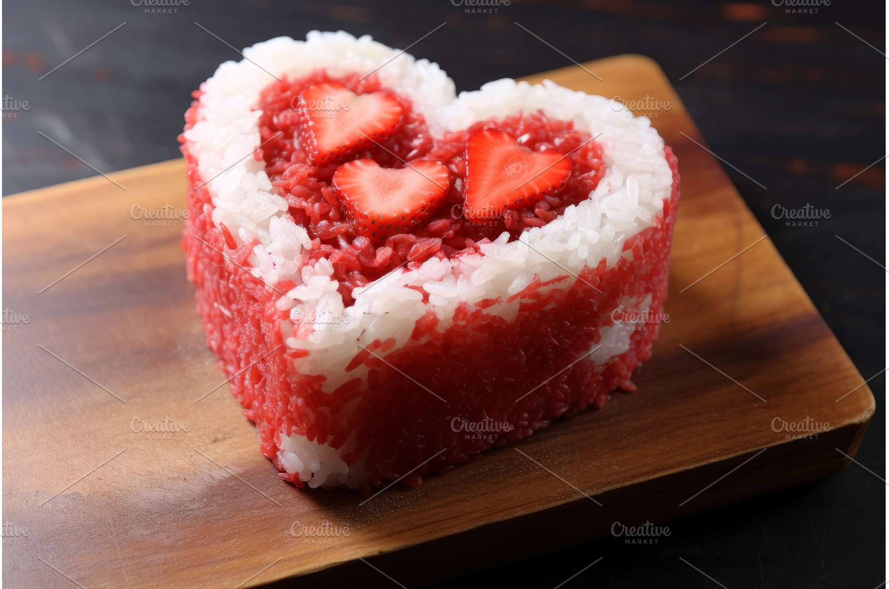 Intricate Heart shaped sushi, a Food & Drink Photo by Ylivdesign