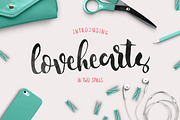 Lovehearts, a Script Font by supfonts (Thumbnail 1 of 6)